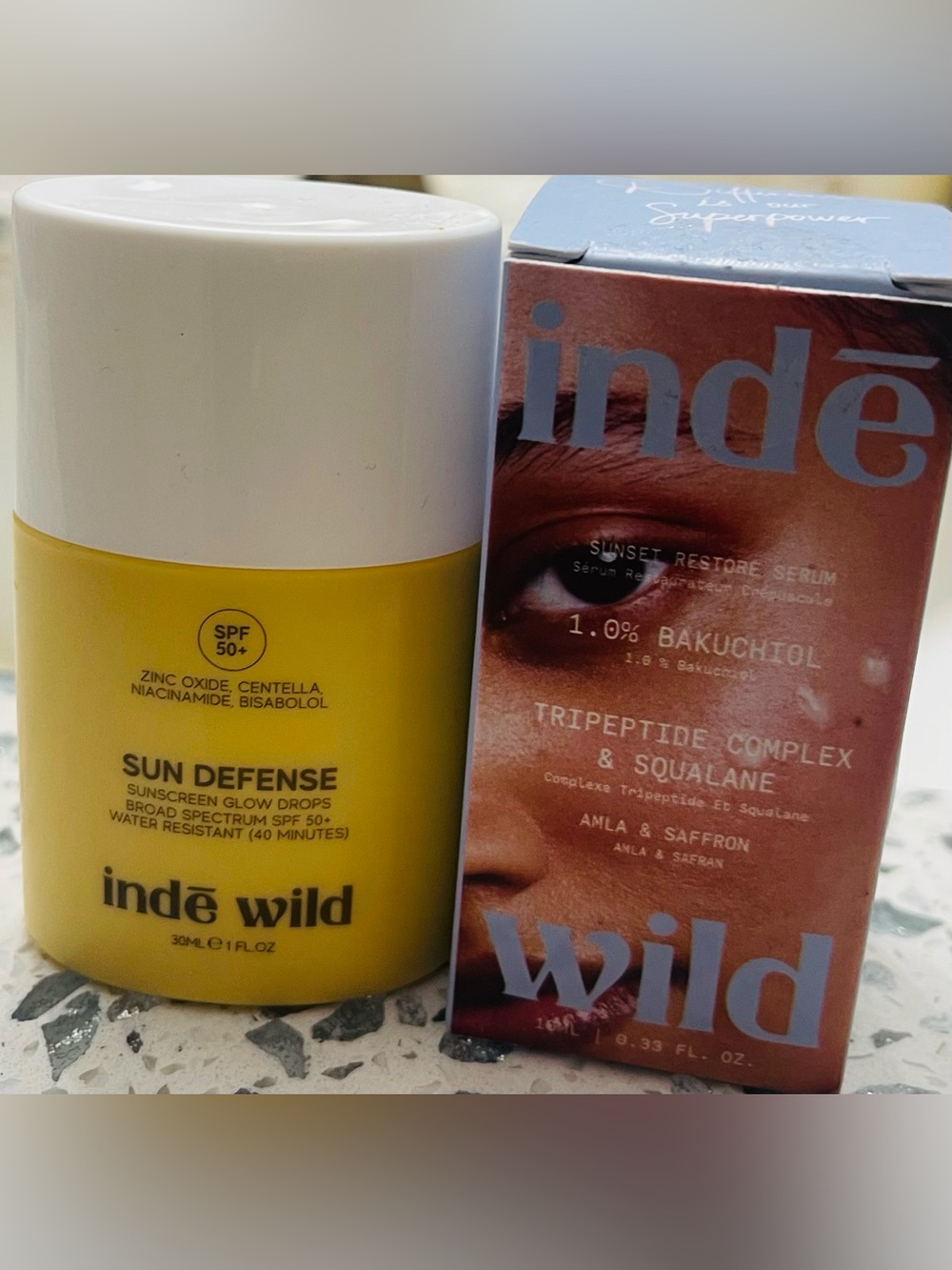 Sun Defense Sunscreen Glow Drops SPF 50+ — Yellow